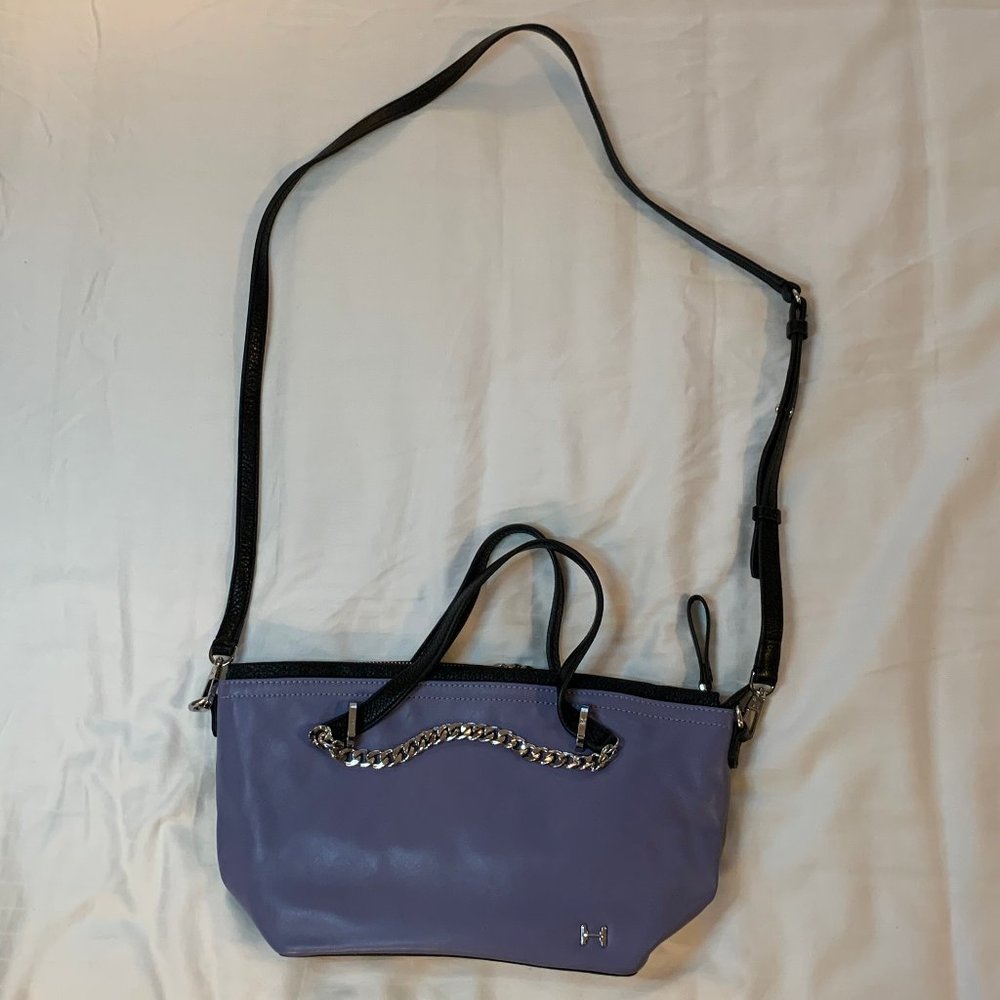 Halston Heritage Ziptop Handled Tote Satchel Bag
